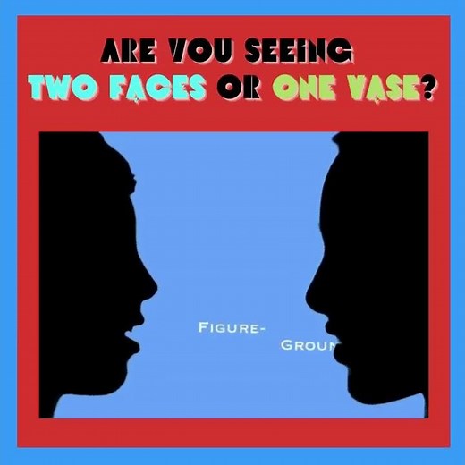Face or Vase, Figure Ground Optical Illusion Lesson