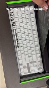 Razer Huntsman V3 Pro TKL Analog White Edition Unboxing & Review: Next-Level Gaming! 🎮🖱️