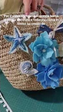 How to line and decorate a straw bag