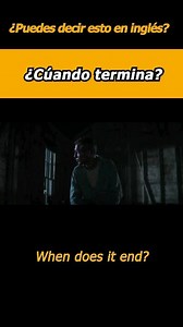 ✨¿Cuándo termina? 👉🏻 When does it end? Aprender inglés con expresiones diarias útiles a través de series de televisión y películas 😊 Todo lo que tienes que hacer es escuchar y repetir 🎧 Escucha mucho y repite mucho. Antes de que te des cuenta, se convertirá en tu propia expresión. Más vídeos 👉🏻 Click Link in Bio 🌎 #aprenderingles #expresión #realenglish #speakenglish #englishexpressions #dailyenglish #ingles #dailyexpressions #learnenglish #learnenglisheveryday #dailyenglishpractice #real