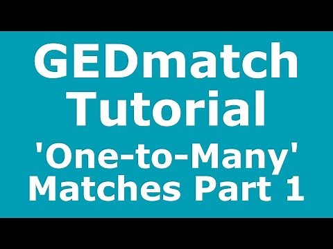 GEDmatch Tutorial: Basic Introduction to 'One-to-Many' Matches - Part 1