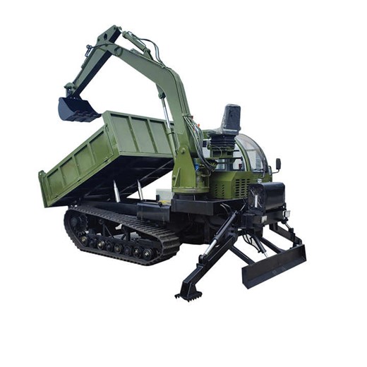 Forestry Machinery Customized Mini Crawler Dumper Compact Farm Tractor With Digger