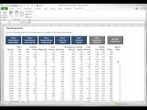 NeuralTools Quick Start - Step 1: Review the data and plan the analysis