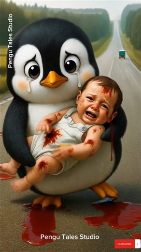 Penguin Saves Bleeding Baby After Bus Accident – Emotional Story That’ll Melt Your Heart 💔🐧