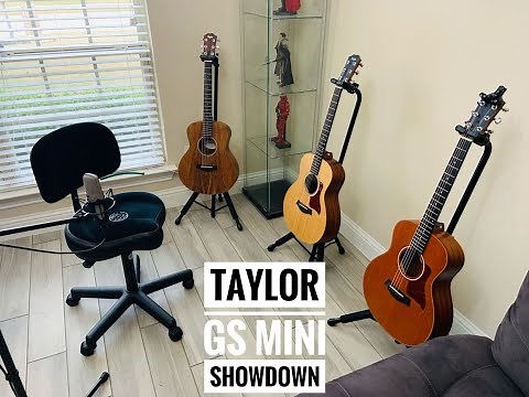 Taylor GS Mini Comparison Showdown (Koa, Rosewood and Mahogany tonewoods)