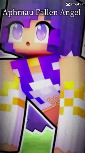 Aphmau Fallen Angel💜& Aaron Fallen Angel❤️ #minecraft #aphmaucosplay #edit #aphmau