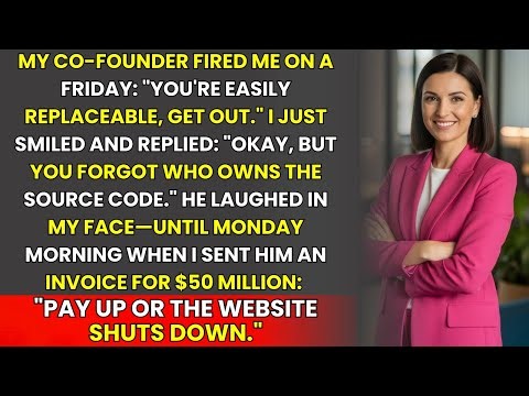 Co-Founder Fired Me “You’re Replaceable” — Until I Sent Him An Invoice For $50 Million "Pay Up Or...
