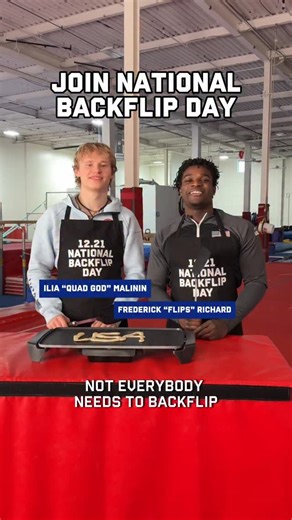 Team USA on Instagram: "Time to flip out 🤸‍♂️ Celebrate #NationalBackflipDay on 12/21 by posting your flip using the hashtag and tuning into @frederickflips’ all-day livestream full of flips, starting at 10 am. MT. Details at the link in bio."