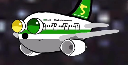 #CapCut animaçao de acidente #aviation #toflopada | Aviation