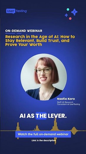 What UX researchers should do with time saved by AI ⏳