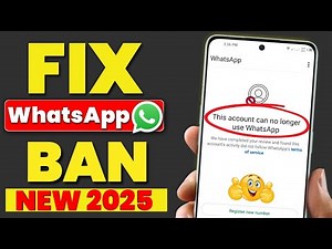 WhatsApp Unban New Process 2025 || This account can no longer use WhatsApp Problem New Solution 2025