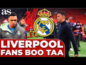 Boos for TRENT ALEXANDER-ARNOLD at ANFIELD: Intense moment in LIVERPOOL vs REAL MADRID