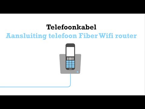 Aansluiten vaste telefoon