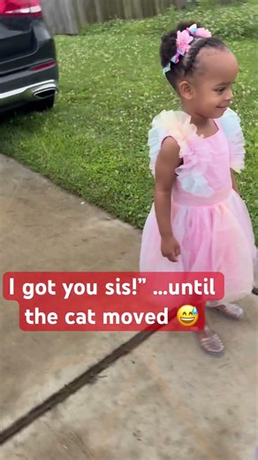 I got you sis!” …until the cat moved 😅 #fraternaltwins