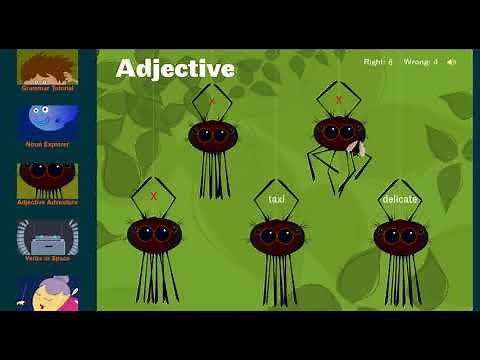 Adjective Adventure Grammar Game - Sheppard Software