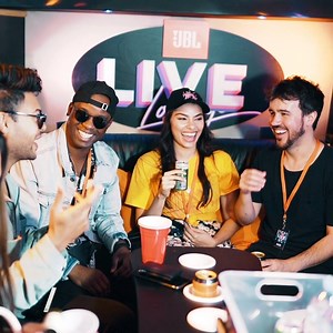 297K views · 41 reactions | Trashed hotel room ✔️ Tour bus ✔️ Arctic Monkeys show ✔️ JBL Live Lounge ✔️ We gave some of our friends the real rock’n’roll treatment to celebrate the upcoming launch of our LIVE headphone series Coming soon. | JBL | Facebook