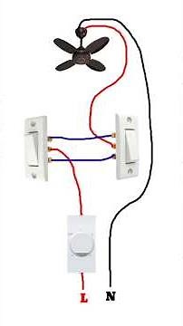 Two Way Switch With Fan & Regulator Connection | Complete Wiring Diagram | Easy Electrical Tutorial