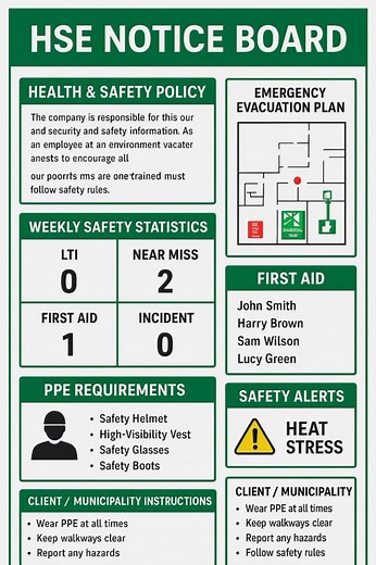 HSE Notice Board Information | Health and Safety Training Videos