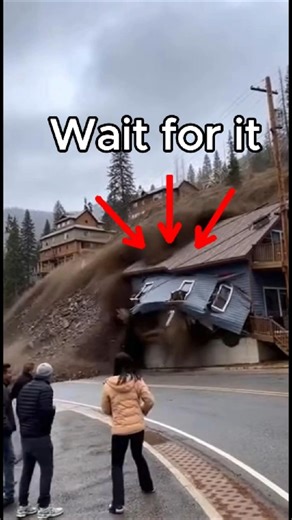 Massive Landslide Hits Hillside Home Terrifying Moment
