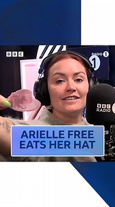 47K views · 164 reactions | arielle free sticks to her word and eats her hat! 﫢 | BBC Radio 1 | Facebook