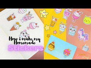 Make Your Own Aesthetic Stickers |DIY Sticker You’ll Love| Homemade Stickers That Look Store-Bought🌸