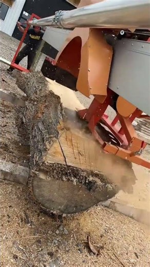 saw machine for making wooden beams