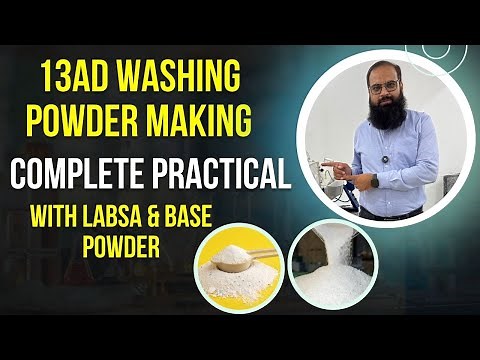 Washing Powder 13AD Making | Complete Practical Formulation Step-by-Step