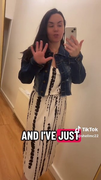 Can’t say I meant it but I’m happy with it 🤣🤣🤣 #dresses #denimjacket #summervibe #spring #tiktokshop