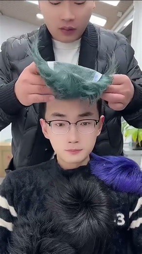 This Expression Is Really Amazing😄#Tóc Giả Nam #Tóc Giả#メンズウィッグ #ウィッグ