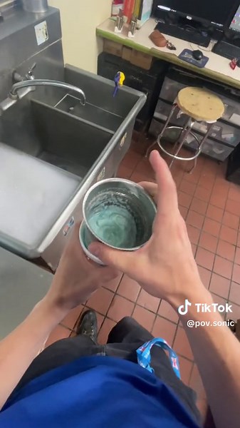 Blue Raspberry Lime Cream Slush at Sonic Drive-Thru