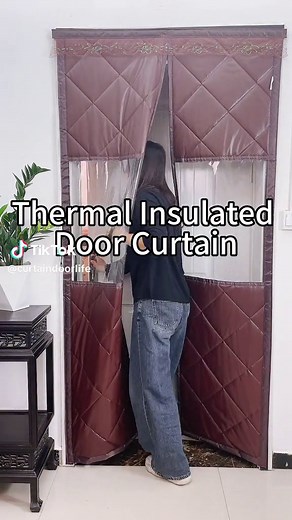 Magnetic Thermal Insulated Door Curtain，Vercro installation.close automatically #curtaindoor #screendoor #doorcurtains #curtains #asmr #asmrvideo #asmrtiktoks