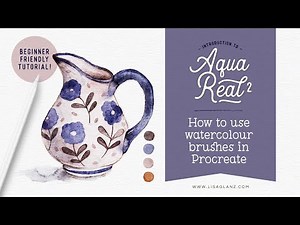 How to use watercolour brushes in Procreate - an intro to AquaReal 2 Texture Edition