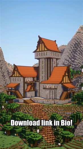 Enchanted Architecture on Instagram: "Minecraft Medieval Fort build Deep in the mountains, a small fort guards the old kingdom's border. How would you expand it? Schematic and world download available in bio. #minecraft #minecraftreels #minecraftideas #minecraftbuilds"