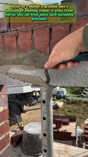How to Master Tuckpointing | Expert Masonry Techniques #shortsfeed