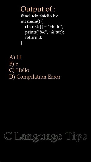 C Language Q&A Series (Q22) | C Programming Basics Explained | #shorts