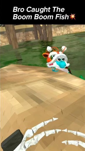 bro caught the boom boom fish💥#animalcompany #gorillatag #vr #funny #trend #viral #viralvideo #meme