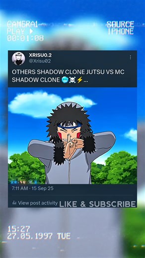 SHADOW CLONE JUTSU ☠️...