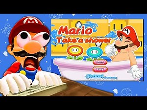 Mario Plays Cursed Mario Games | Supermarioglitchy4