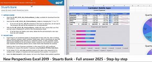 New Perspectives Excel 2019 | Module 4: SAM Project 1b | Stuarts Bank (Update 2025)