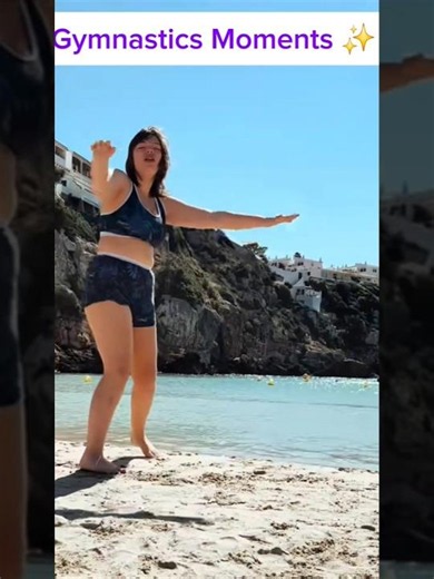 👧 Young Gymnast Shows Talent! 🤸 #gymnasticsfails #sports