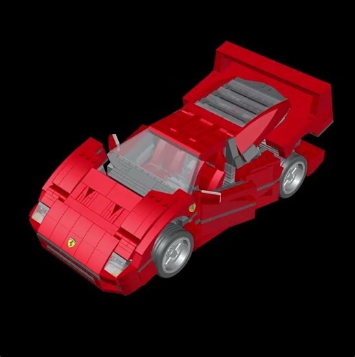 LEGO creator expert Ferrari F40 autocad 3D
