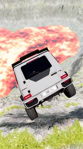 Cars vs Giant Lava Pit – BeamNG.drive #beamng #shorts #beamngdrive #automobile #usa #viral #india