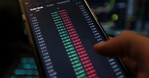 Bitcoin Trading With Price Evolution View At Stock Footage SBV-348629296 - Storyblocks