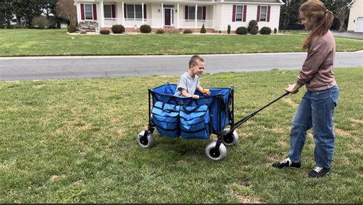 Watch Beach Wagon with Big Wheels for Sand on Amazon Live