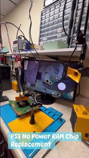 PS5 DDR6 RAM Chip: Removal and Replacement #ps5repair #ps5 #ddr6 #reballing