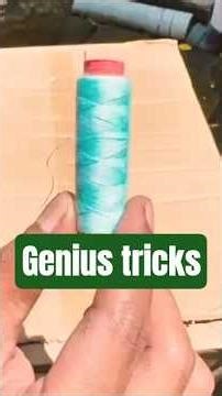 Genius Trick: Attach Sewing Thread to Tape for Easy Tape Pulling!