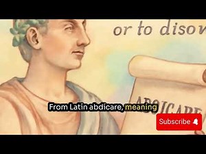 Abdicate: How Language Dignifies Surrender