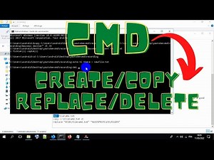 Create, Copy, Replace, Delete Files and Folders with CMD #terminal #cmd #DZ4Team