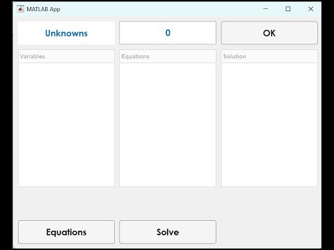 Internally Static Determinate System's Forces Calculation using MATLAB App
