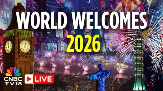 New Year Eve LIVE: New Year 2026 Celebrations and Fireworks From Sydney and Across The World | N18G | CNBC-TV18